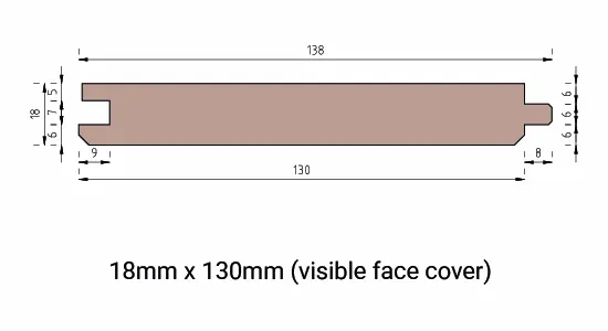 TLAR Tongue and Groove with a V Technical Drawing