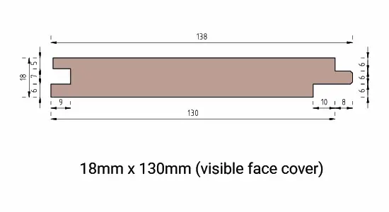 TLAT Shadow Gap Tongue and Groove Technical Drawing