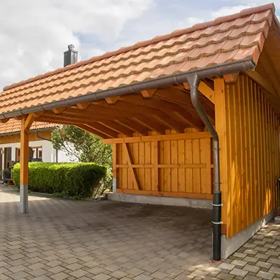 North American Douglas Fir Wood Garage