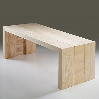 American Ash Wood Bench