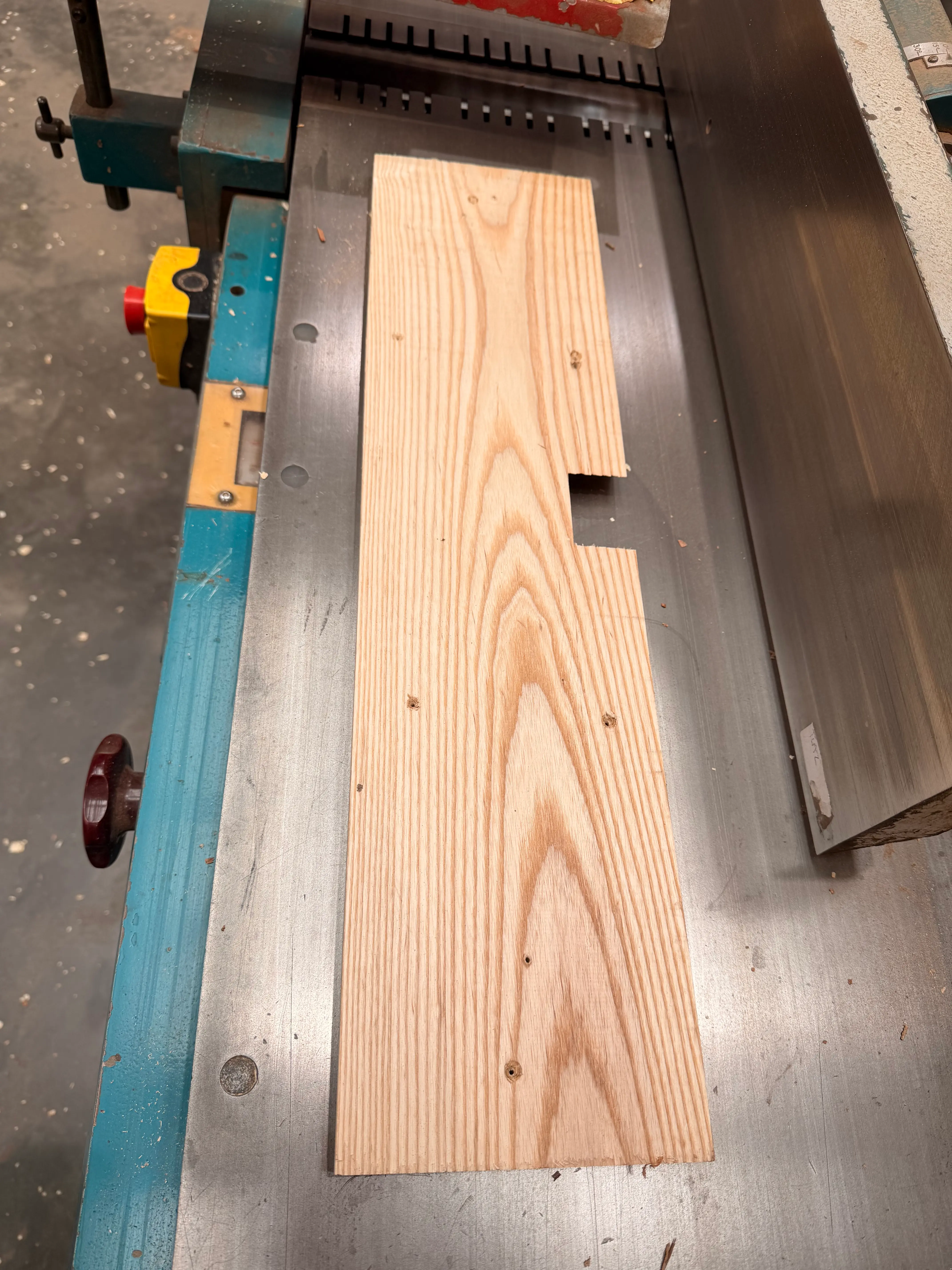 On piece of thousands of a Timbersource customer's American Ash bespoke component