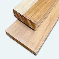 Two pieces of Teak