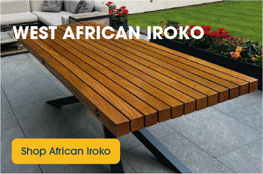 West African Iroko timber for outdoor and indoor projects, furniture