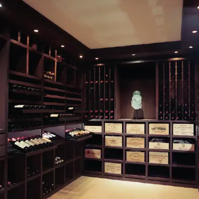African Wenge Wood Wine Room