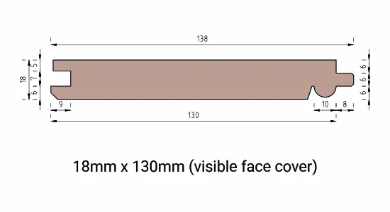 TLAS Beaded Tongue and Groove Technical Drawing