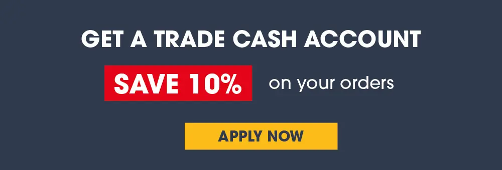 Trade Account Banner A Banner asking to apply now for Timbersource's Trade Account and save 10% on your orders