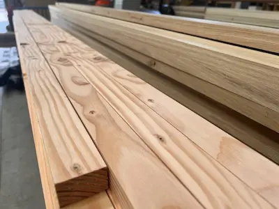 Pieces of Planed British Douglas Fir