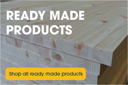 timber products ready to be delivered, pine panels, timber shelves