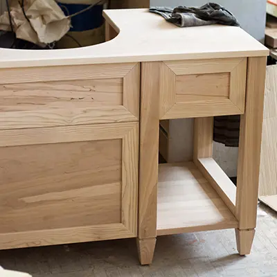 A cabinet made from American White Ash
