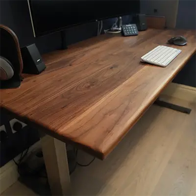 A desk made of American Walnut