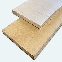 Two pieces of Timbersource's Sycamore on top fo each other
