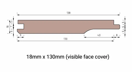 TLAV Shiplap Tongue and Groove Technical Drawing