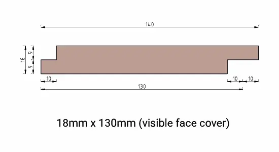TLAN Halflap Shadow Gap Technical Drawing