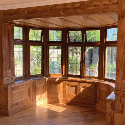 Timbersource's timber mouldings used as window frames in a room within a property