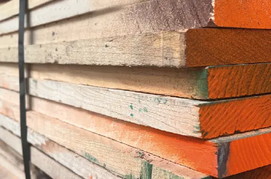Rough Sawn Timber Close Up