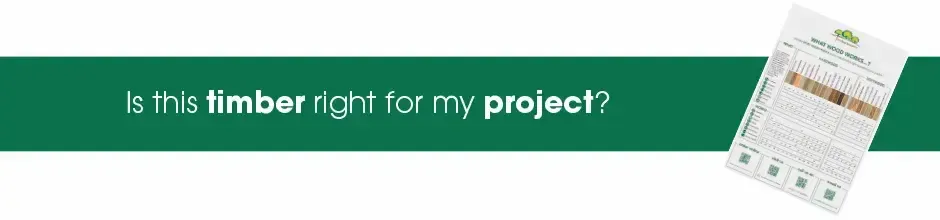 A banner saying Is this timber right for my project?